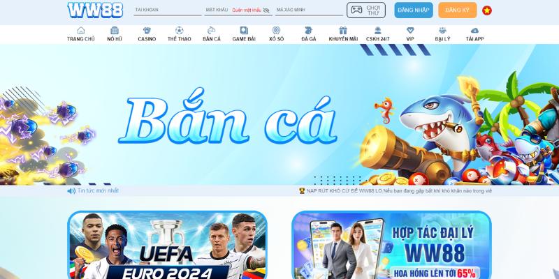 Sảnh game bắn cá của nhà cái được thành lập từ năm 2013